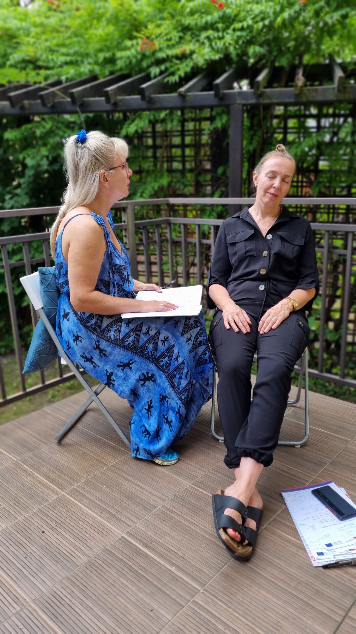 Ćwiczenie hipnoterapeutyczne w plenerze